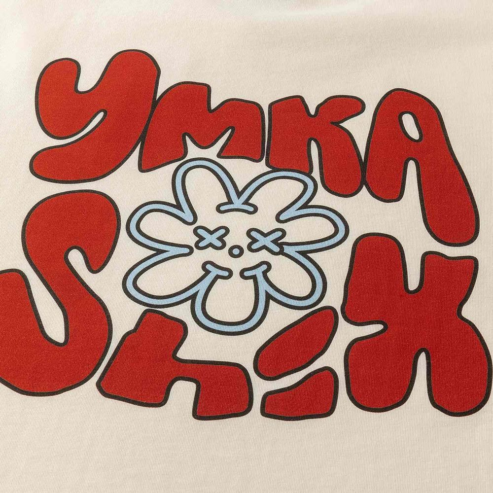 Футболка Ymkashix Cover молочная