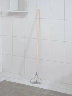 Тряпкодержатель, деревянная ручка, 19×2×122 см