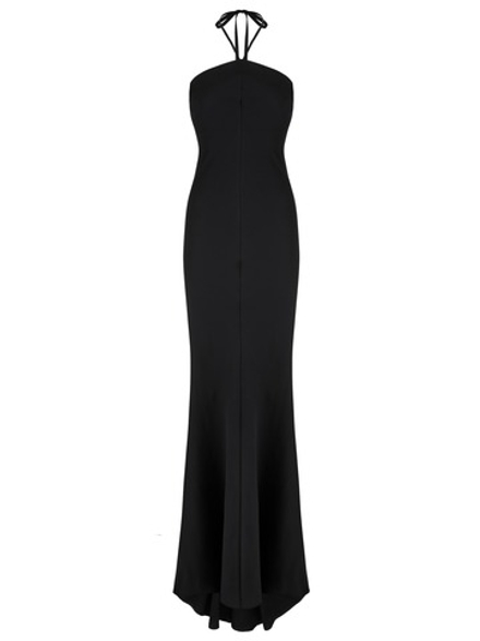 Платье комбинация декольте, черный