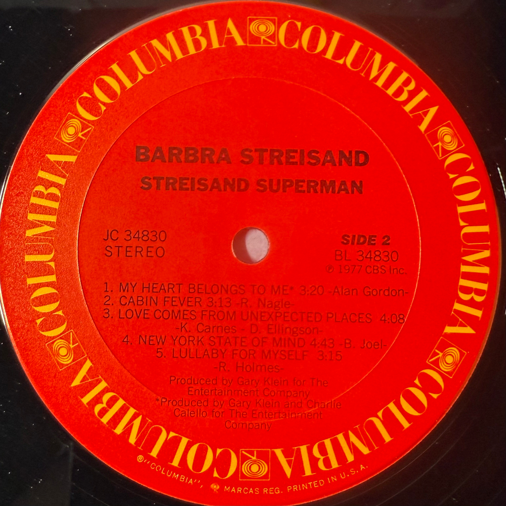 Barbra Streisand ‎– Streisand Superman (США 1977г.)