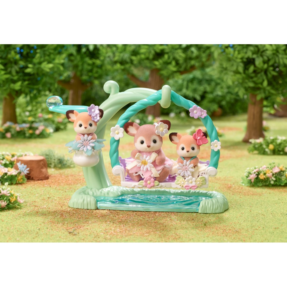 Epoch 5801 — Sylvanian Families «Оленята на цветочных качелях» 5801 — фото 6