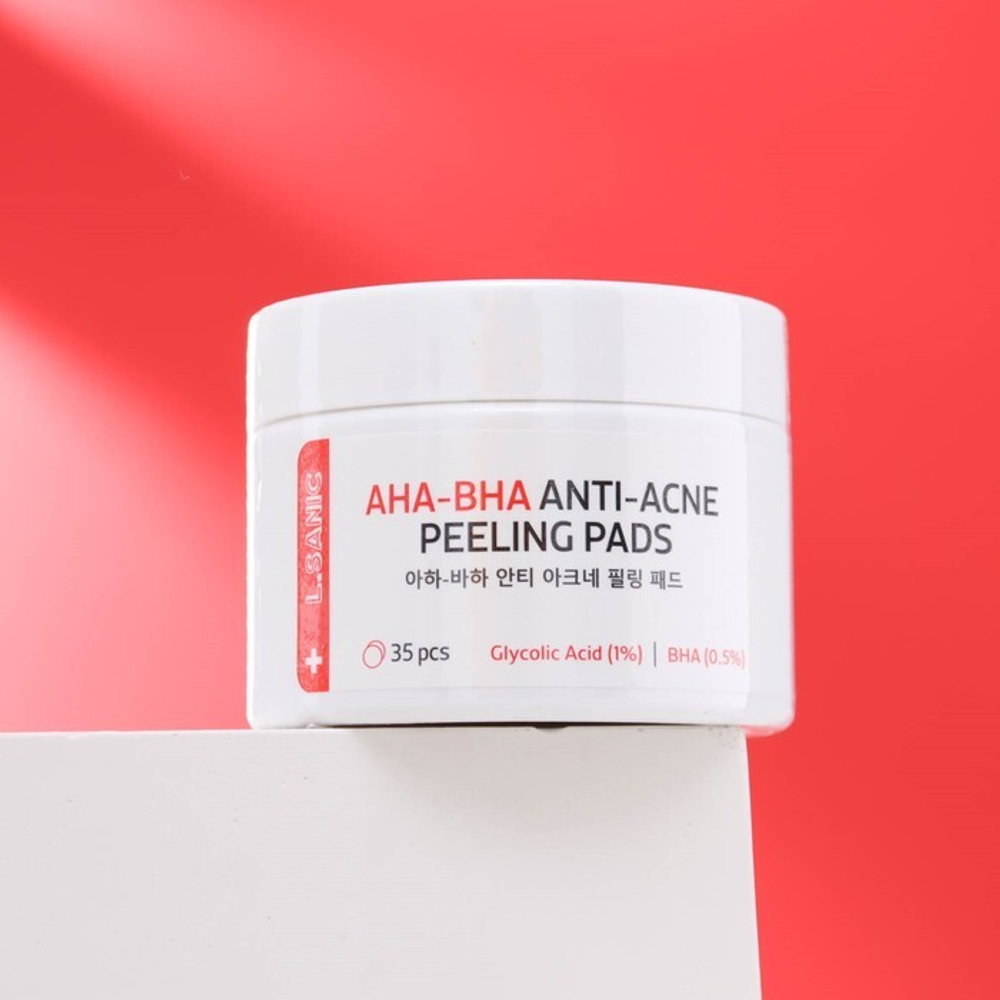 L.Sanic Диски отшелушивающие против несовершенств кожи - AHA-BHA anti-acne peeling pads, 35шт