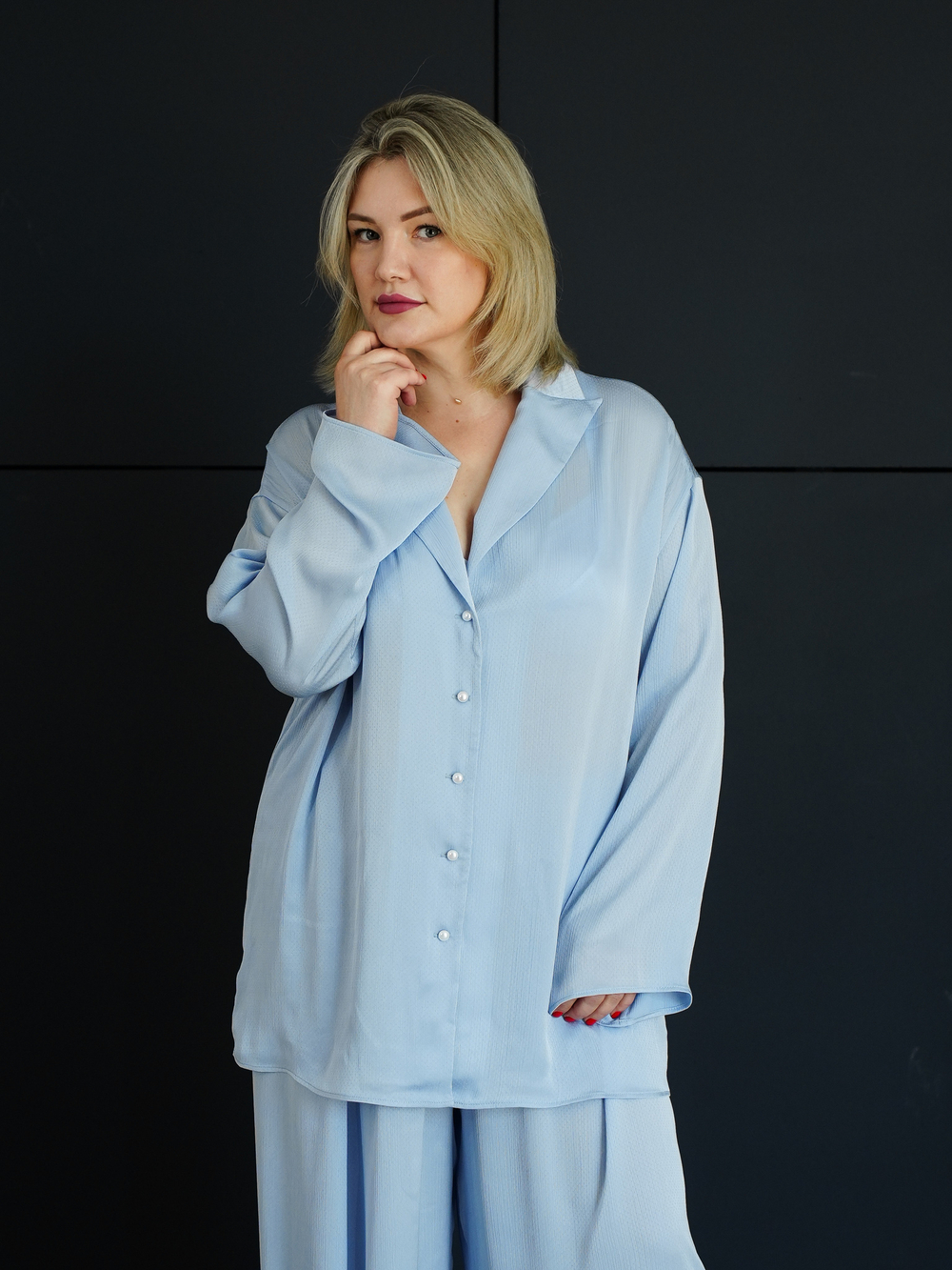 Костюм голубая жемчужина оверсайз