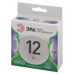 Лампа светодиодная ЭРА GREEN LINE LED GX-12W-865-GX53 GL 12Вт таблетка холодный свет GX53
