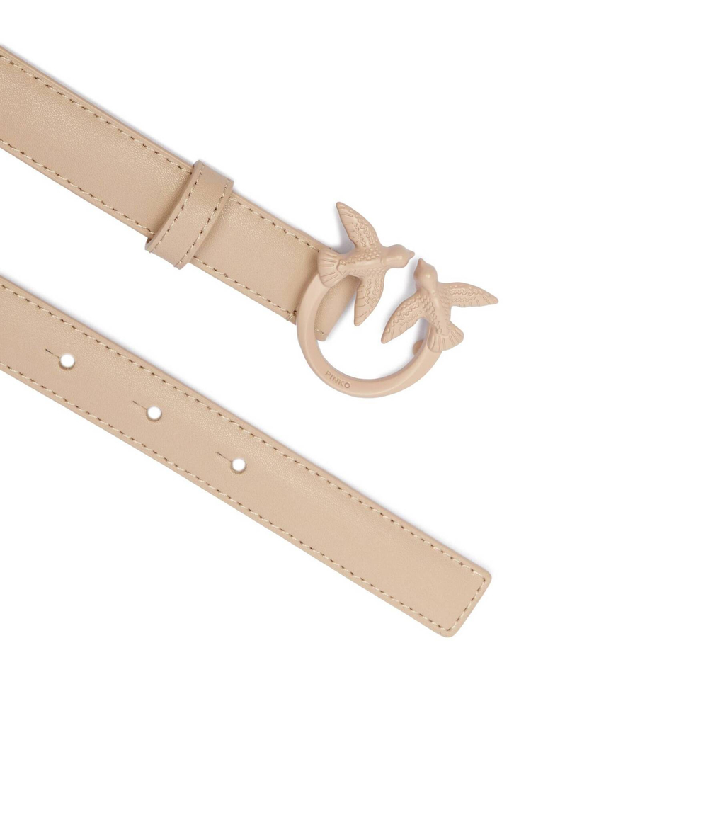 Кожаный ремень LOVE BERRY Pinko - бежевый(100143 A1K2)