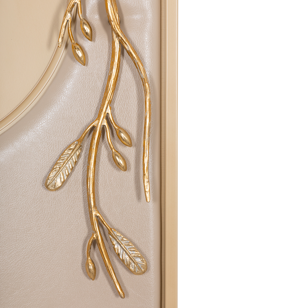 Вешалка настенная Oliva Branch (Олива Бранч) Айвори Мраморное золото