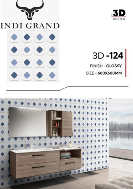 Керамогранит 3D 60х60 glossy-124