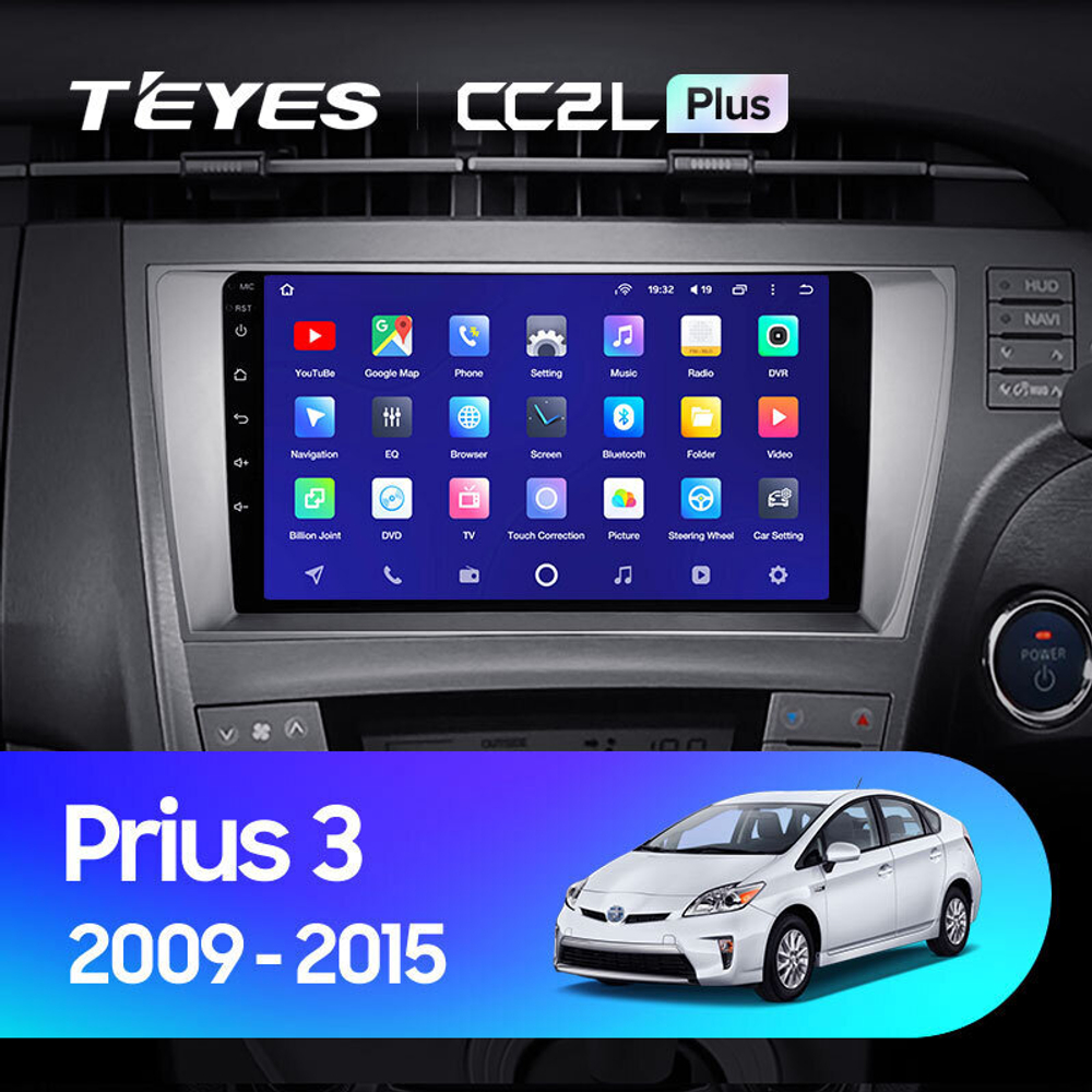 Teyes CC2L Plus 9" для Toyota Prius 30 2009-2015 (прав)