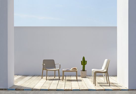 Стул Ginevra пластиковый белый Италия Scab Design