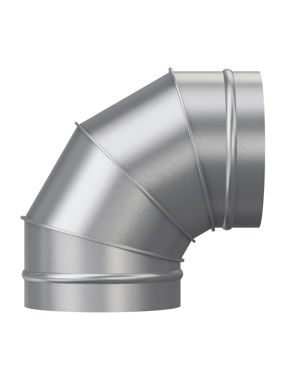 Отвод OTG D125 90° оцинк.сталь ERA PRO