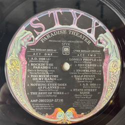 Винтажная виниловая пластинка LP Styx Paradise Theatre (Japan 1981) (Obi) Too Much Time On My Hands