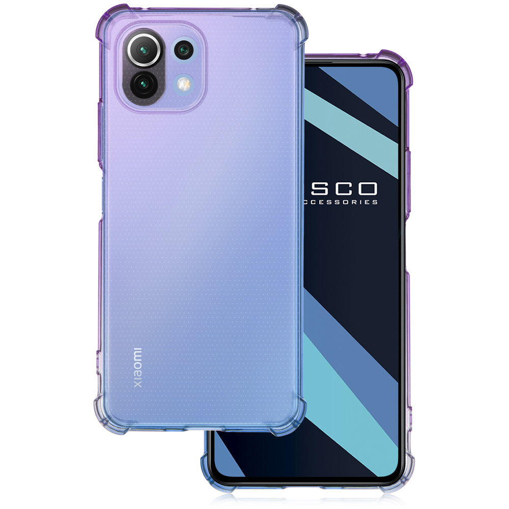 Чехол ROSCO для Xiaomi Mi 11 Lite;Xiaomi Mi 11 Lite 5G;Xiaomi 11 Lite 5G NE оптом (арт. XM-MI11L-HARD-TPU-VIOLET-BLUE)