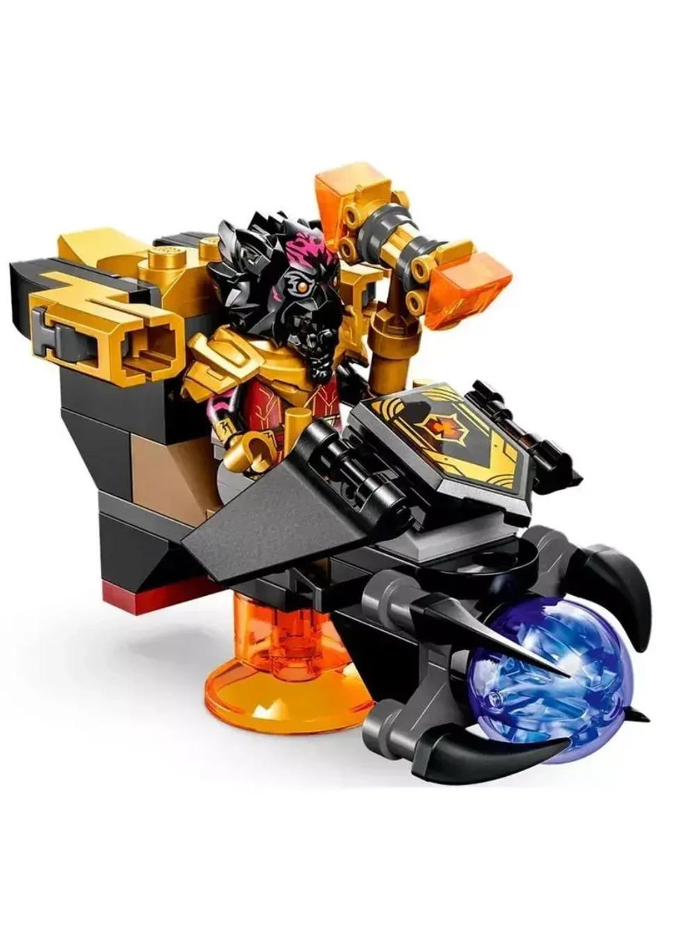 Конструктор Ниндзя Лавовый дракон трансформер 489 деталей