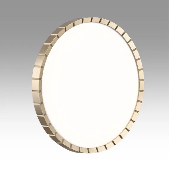 7648/DL PALE SN 142 Светильник пластик/белый/золотой LED 48Вт 4000К D385 IP43 ATABI GOLD
