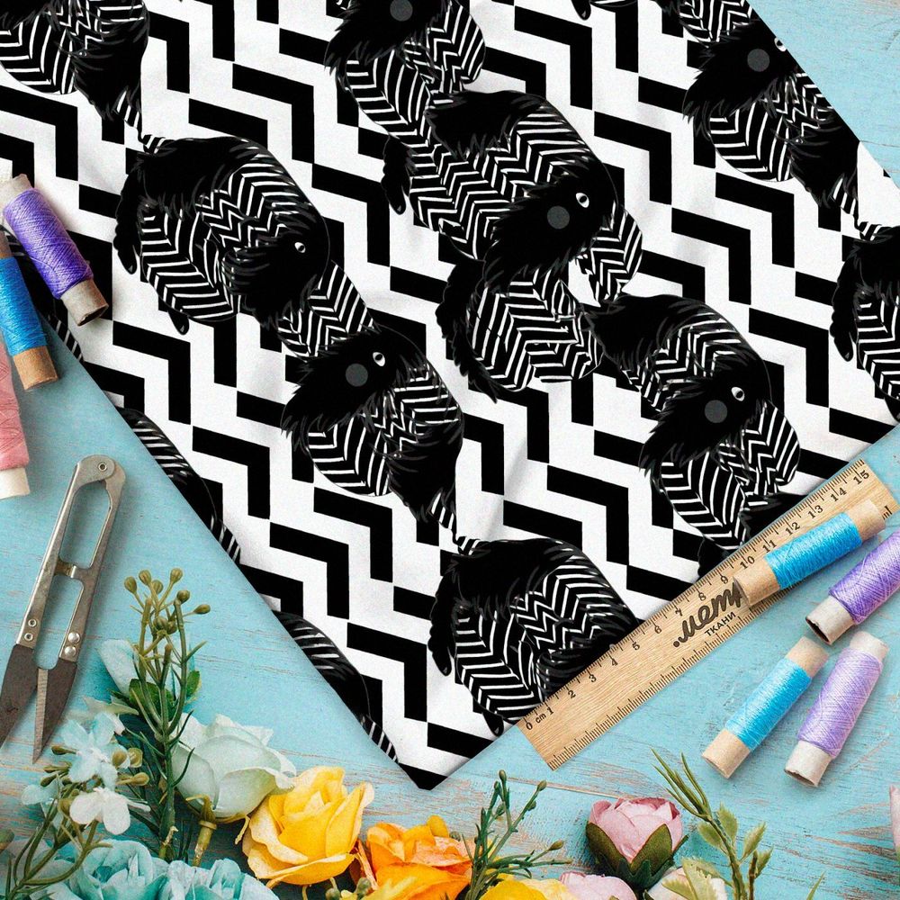 Ткань премиум мембрана полосатый мир