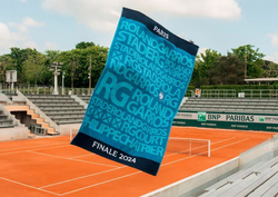 Полотенце теннисноеCarre Blanc x Roland Garros Player's Final Towel - небесный