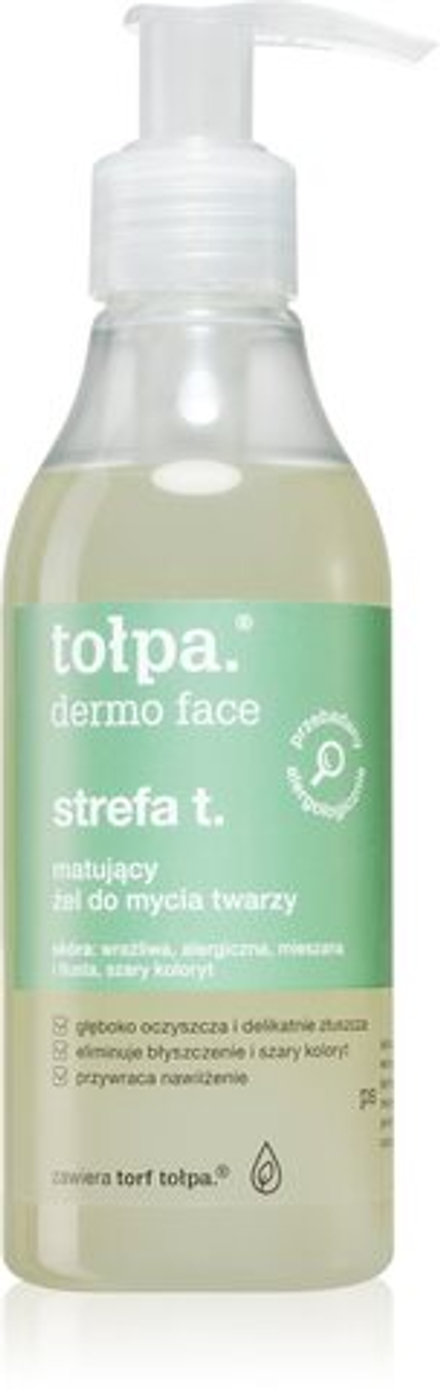 Tołpa Dermo Face T-Zone - матирующий очищающий гель /   195  ml  / GTIN 5902719413377