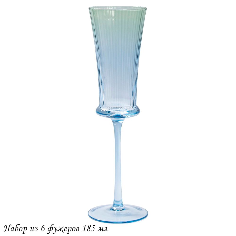 Lenardi 584-007 Набор из 6 фужеров 185мл в под.уп.(х4)Стекло