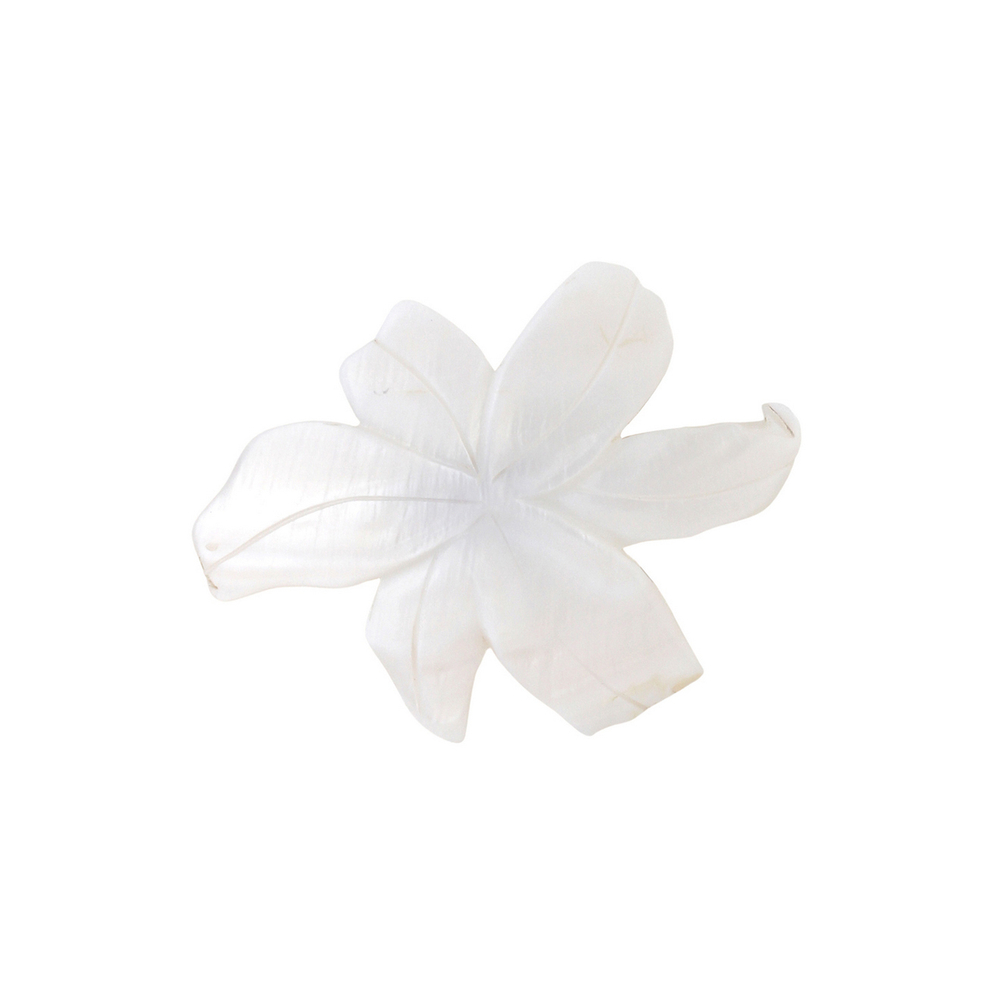 Брошь Nature Bijoux, Lis Blanc, с перламутром, NB26.1-10-23961 (белый)