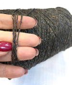 Пряжа на бобине (Италия) Твид 90% хлопок 10% шелк 100г-320м 520г