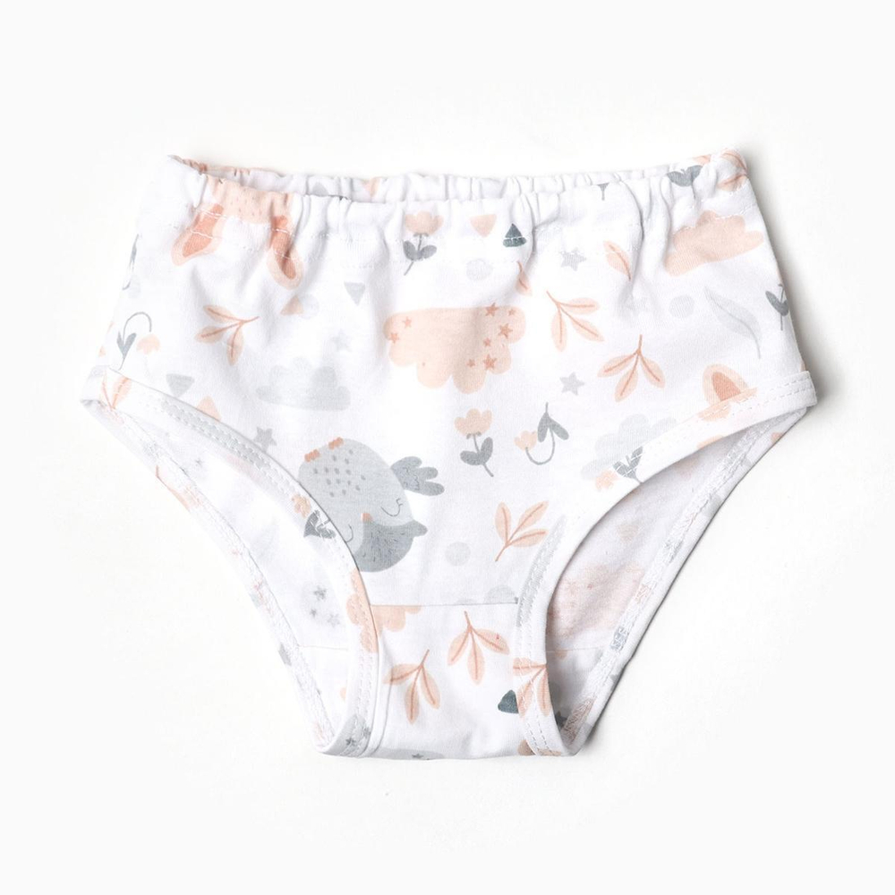 Трусы для девочки , цвет молочный/звери, р. 80-86 10156044 (Семицвет-Тики)