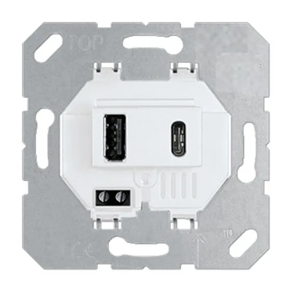 Donel USB зарядное устройство, 3.1A тип A,С белый