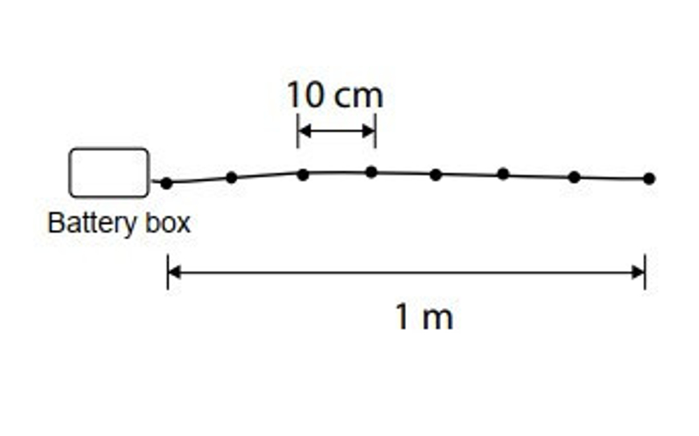 Гирлянда на медном проводе 10 LED Luca Lighting