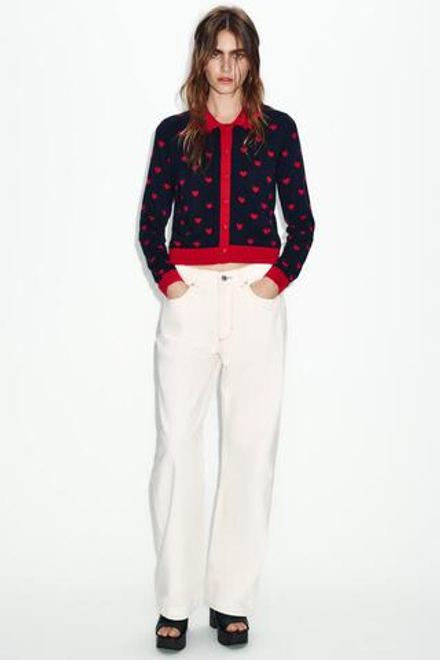 ZARA ДЖИНСЫ Z1975 REGULAR FIT LONG LENGTH С ВЫСОКОЙ ПОСАДКОЙ, БЕЛЫЙ