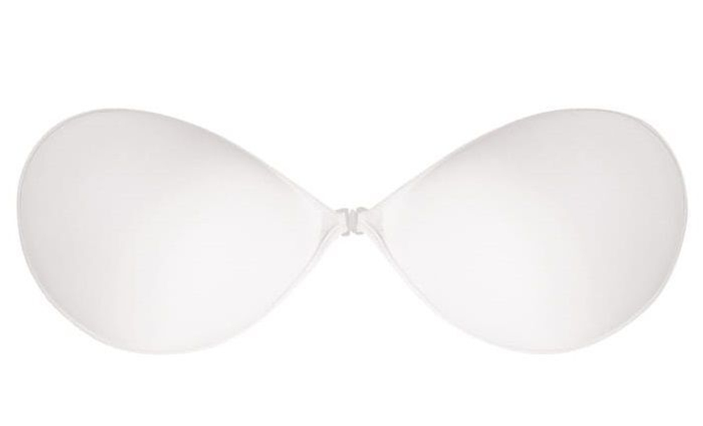 Бюстгальтер силиконовый самоклеящийся без бретелек (Размер: E) (Цвет: черный)