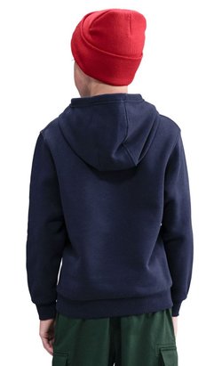 Детская теннисная толстовка Nike Kids Sportswear Club Fleece Pullover - midnight navy/university red/white