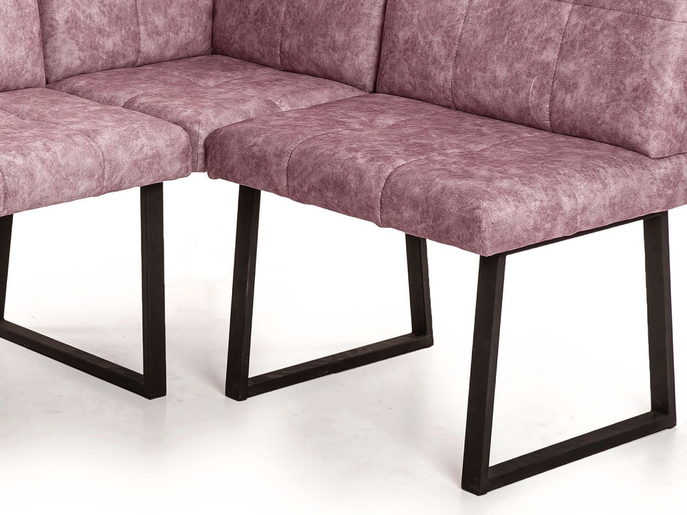 Модульный угловой диван Реал Коралл/Черный муар