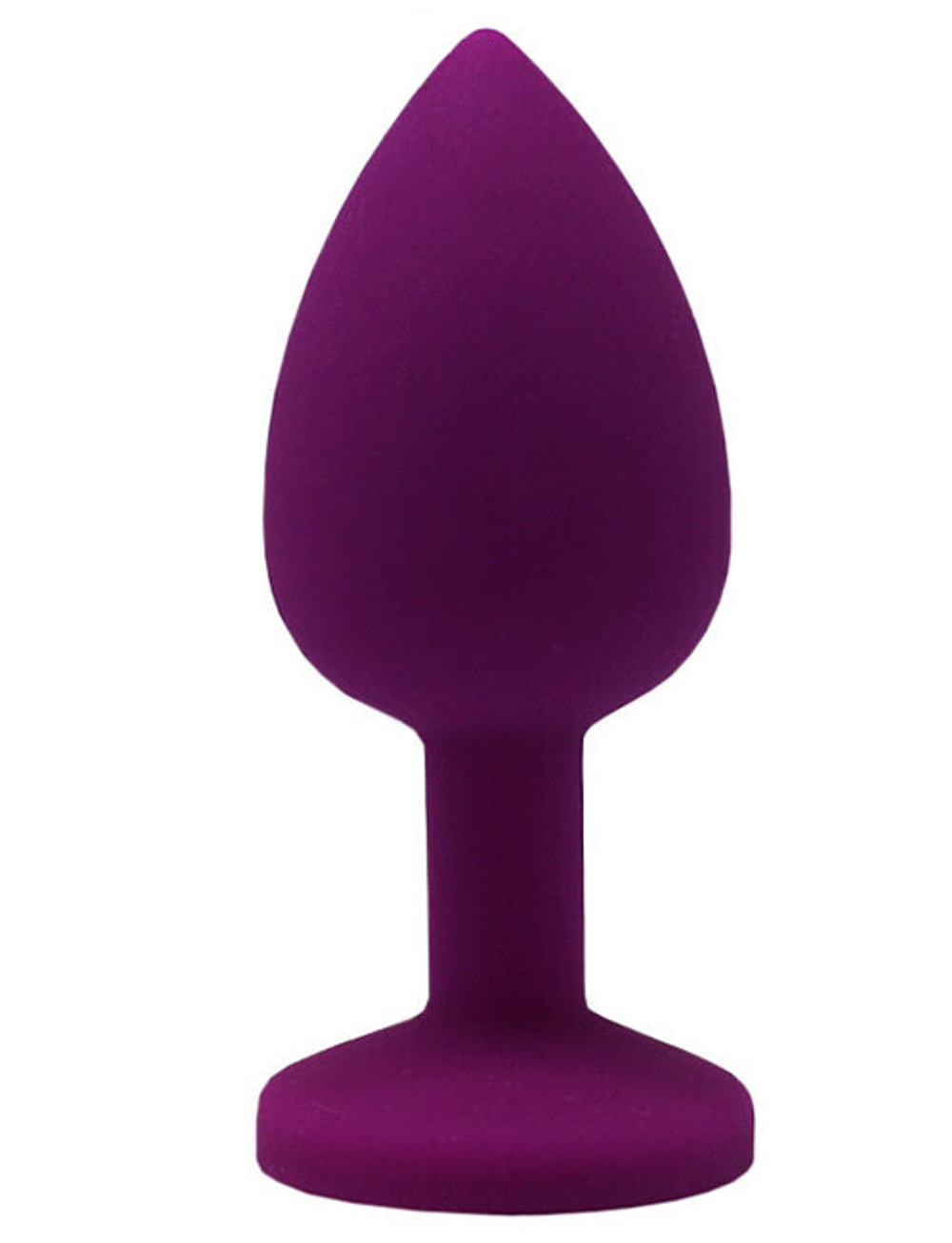 Маленькая фиолетовая пробка с нежно-розовым кристаллом (Цвет: фиолетовый с нежно-розовым)