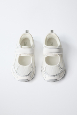 ZARA КРОССОВКИ BAREFOOT, БЕЛЫЙ