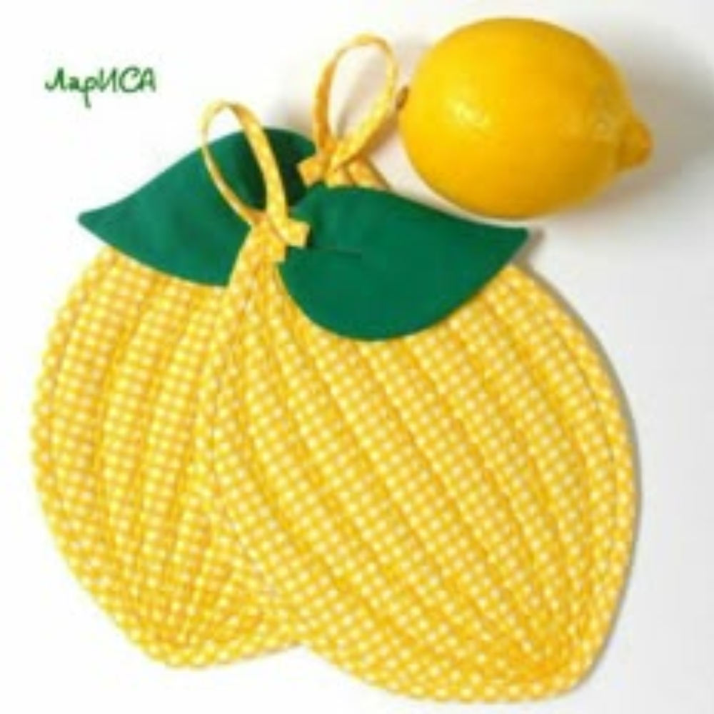 Прихватки в форме фруктов