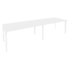 Onix Стол переговорный O.MP-PRG-2.4 Белый Бриллиант/Металл Белый 3160*980*750