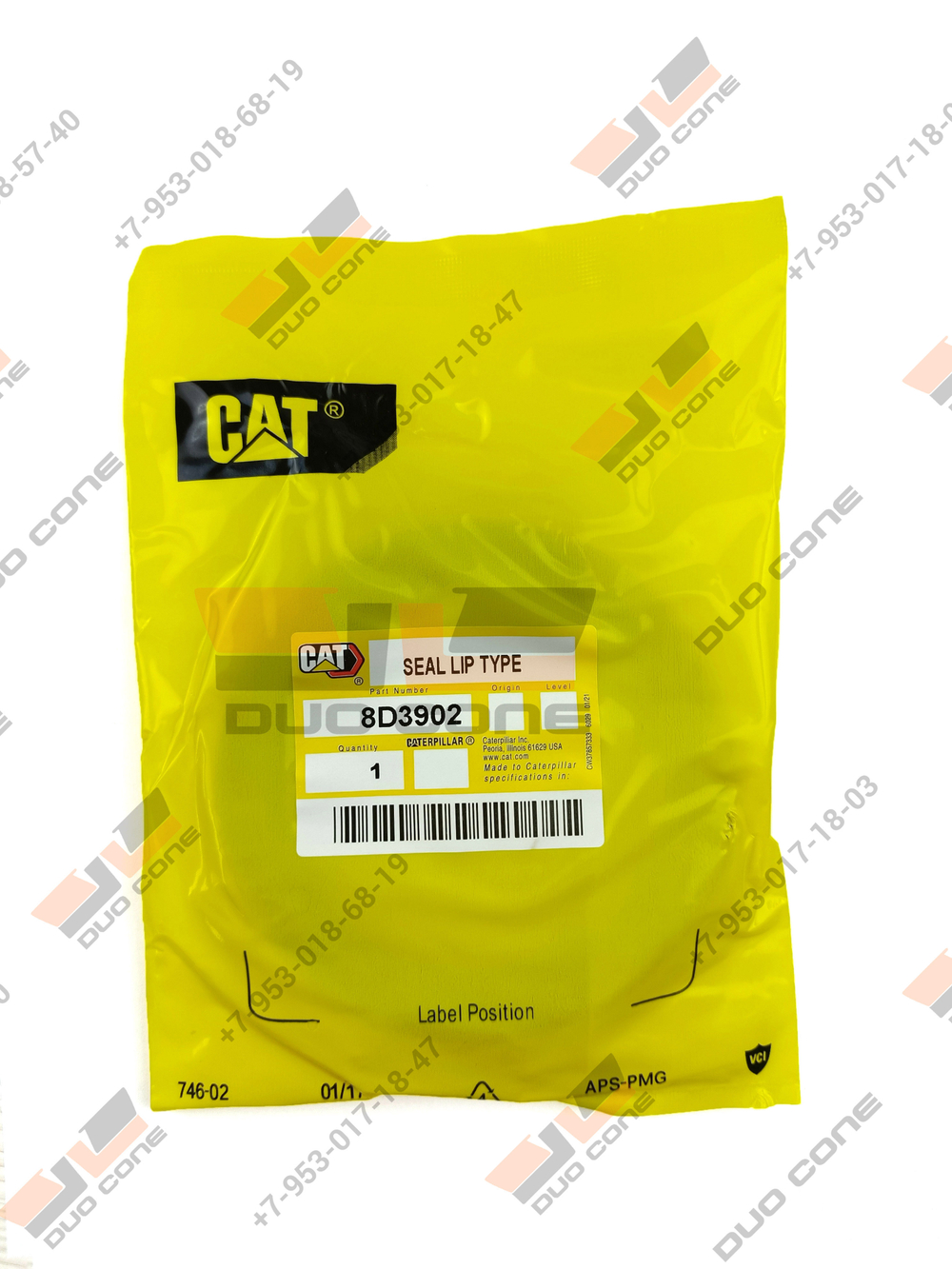Армированная манжета (сальник) 8D3902 Caterpillar