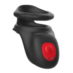 Черное эрекционное виброкольцо 3,5см I-Moon MY-922