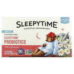 Celestial Seasonings, Wellness Tea, пробиотики Sleepytime®, без кофеина, 18 чайных пакетиков по 25 г (0,89 унции)