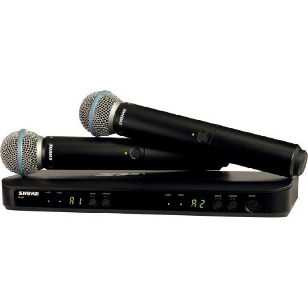 SHURE BLX288E/B58 M17 662-686 MHz двухканальная радиосистема с двумя ручными передатчикакми BETA 58