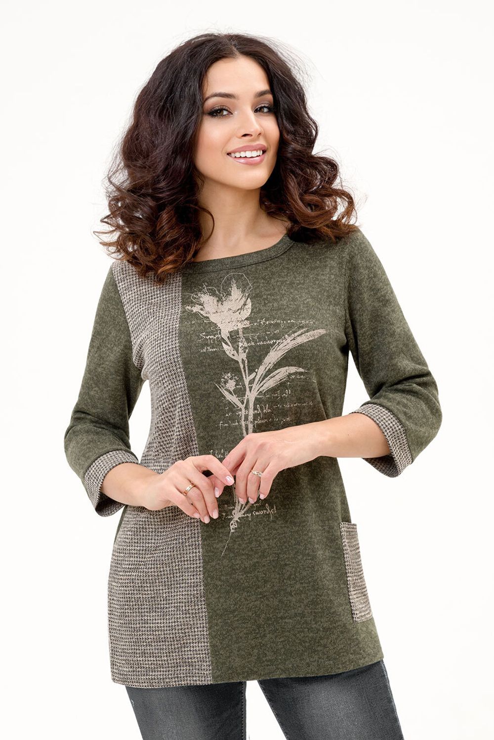 Туника Мартина (48-56) Serenada пихтовый (Акция)