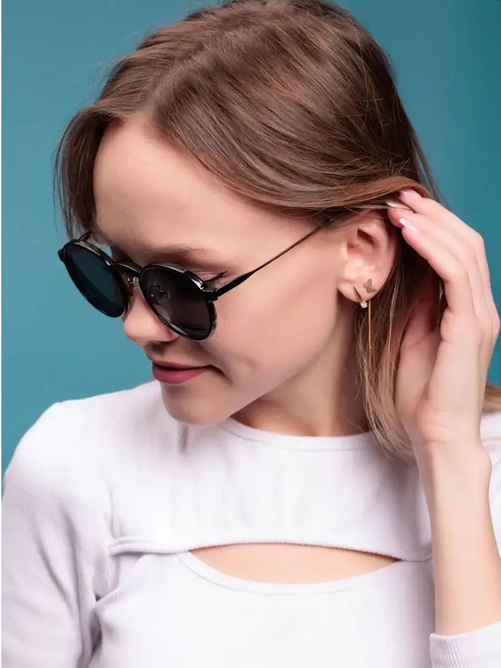 Оправа для очков с магнитными накладками 4в1