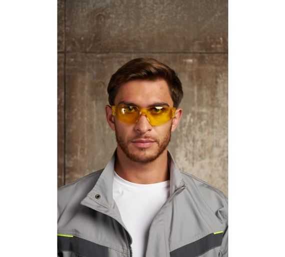 Открытые защитные очки Delta Plus BRAVA с желтой линзой BRAV2JA