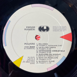 Винтажная виниловая пластинка LP Enrico Ruggeri Polvere (Italy 1983)