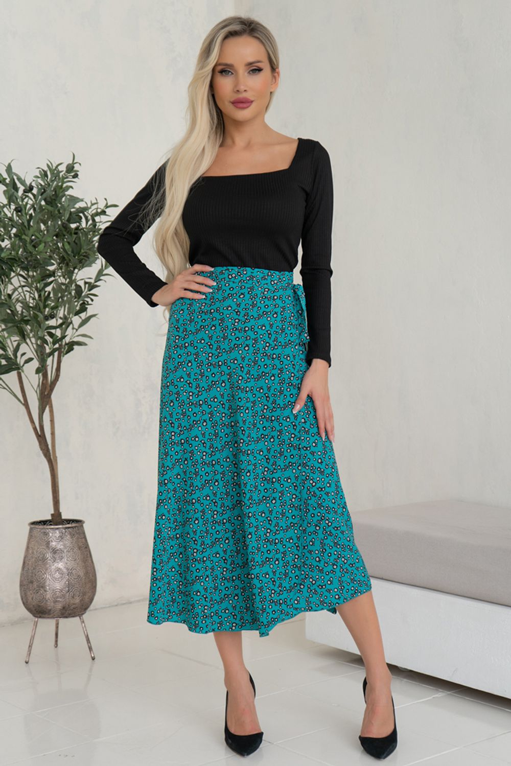 Юбка (изумрудный) Ю11-15/5 Nikol