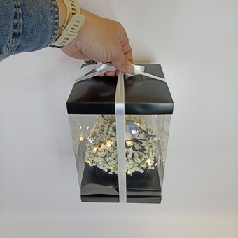 Светящаяся композиция в коробке "Black and White"