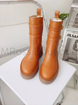Ботинки ботильоны Селин коричневого цвета Celine премиум класса