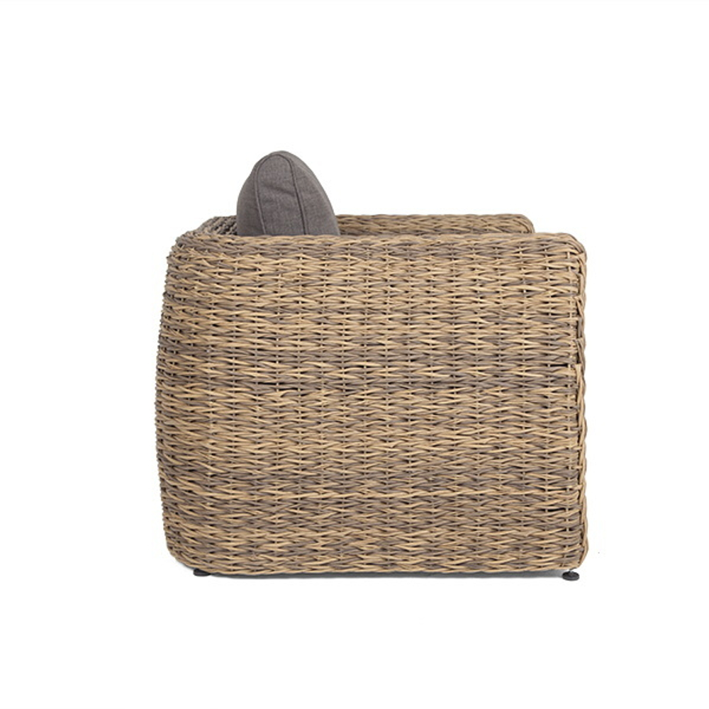 "Кальяри" кресло из искусственного ротанга (гиацинт), цвет соломенный