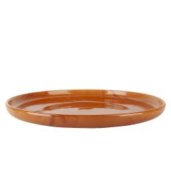 Тарелка "Wooden Grain" d= 25,5см (фарфор) (min4) (транспортная упаковка)