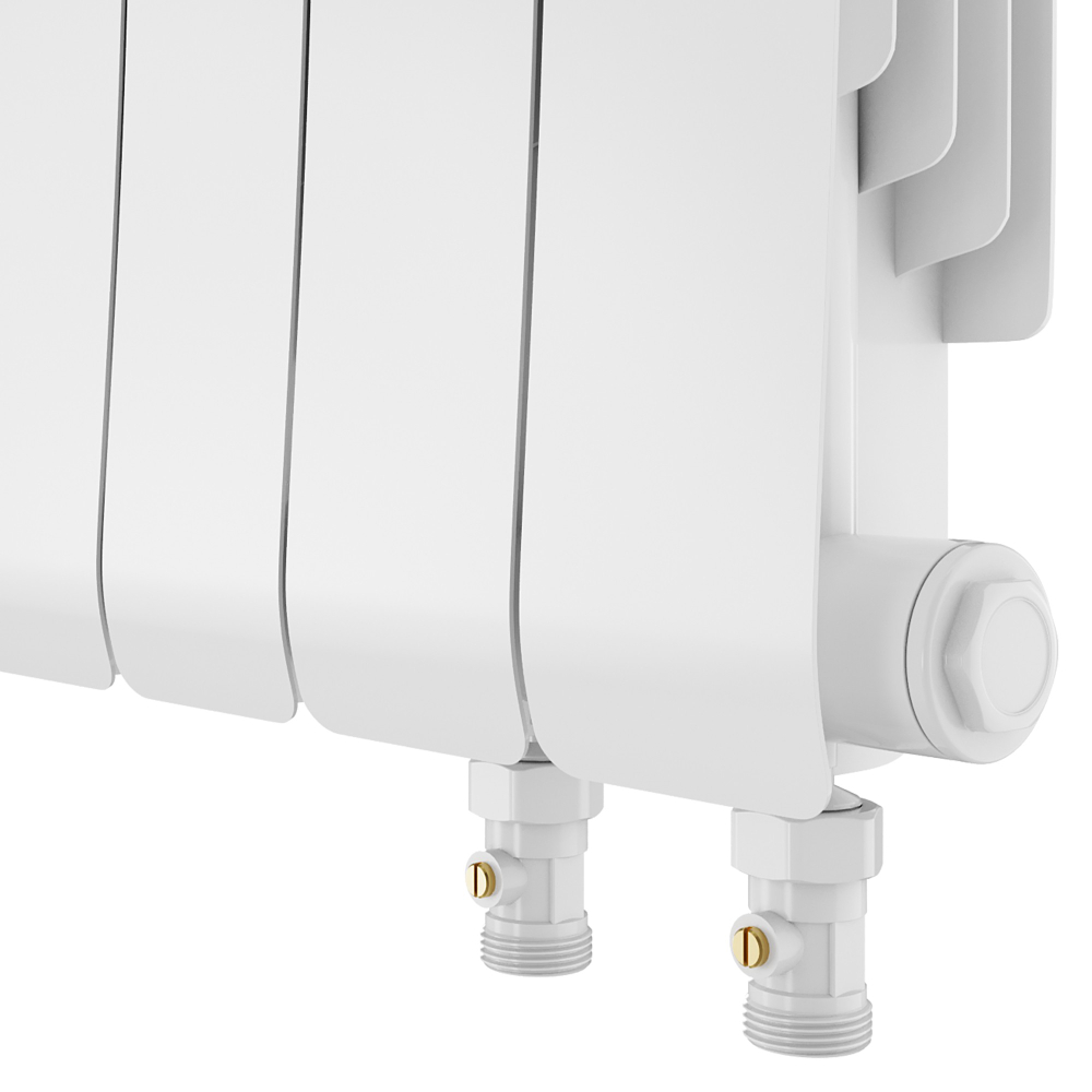 Радиатор биметаллический Royal Thermo Infinity 500 Bianco Traffico VR80 - 10 секц.