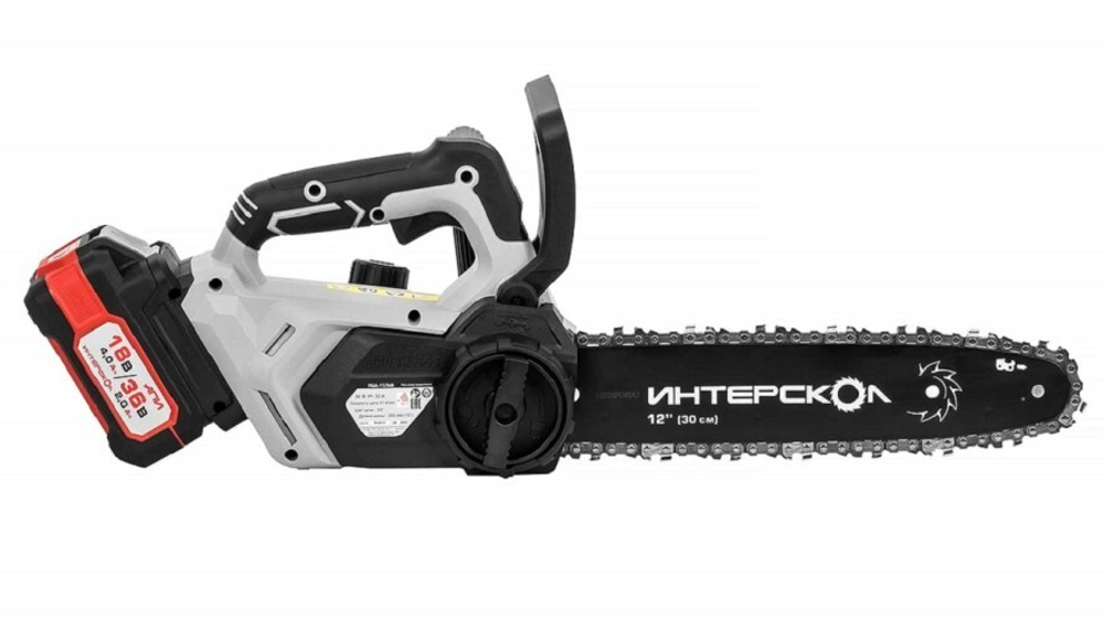 Пила цепная аккумуляторная ИНТЕРСКОЛ ПЦА-12/36В бесщеточная 824.2.2.70